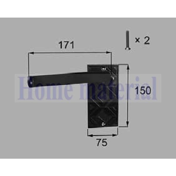 在庫有 LIXIL 新日軽  門扉 錠・ハンドル部品 [A型錠］内部化粧座アーム 両開き用 C8AAB0148｜homematerial｜02