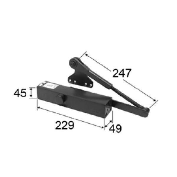 送料無料 LIXIL リクシル トステム ドアクローザー （左右兼用） ブロンズ DAEZ002 ポルト 91.6〜97.12｜homematerial