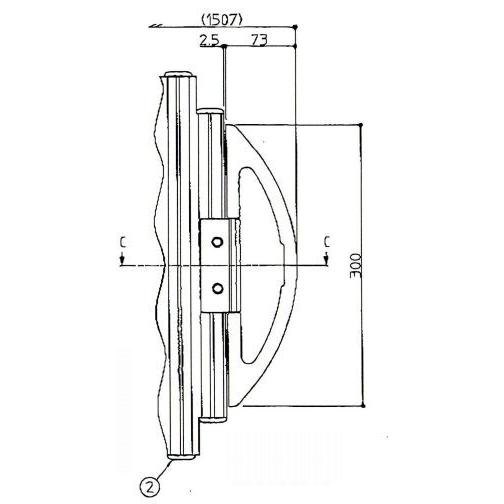 TOTO お風呂のふた 風呂ふた シャッター式 巻きふた 外寸：1507×740mm
