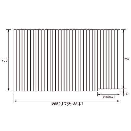 お風呂のふた パナソニック （松下電工 ナショナル） 風呂ふた 巻きふた GKR72MF5S1REC（ GKRX72MF5S1RC GKRX72MF5S1R の後継品）