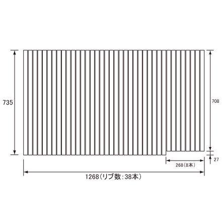 お風呂のふた パナソニック （松下電工 ナショナル） 風呂ふた 巻きふた GKR72MF5S1REC（ GKRX72MF5S1RC GKRX72MF5S1R の後継品）