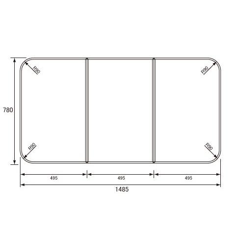 送料無料 お風呂のふた パナソニック （松下電工 ナショナル） 組みふた 風呂ふた GKU74KF7SK （品番変更 GKU74KN7SKTC)