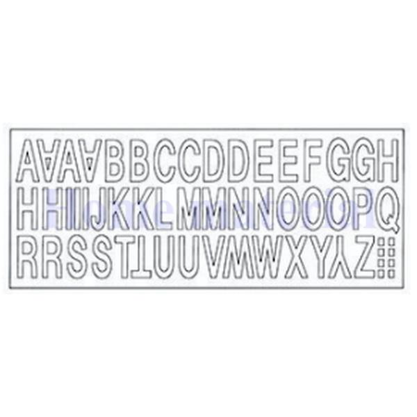 四国化成 エクステリア 補修部品 門まわり 門柱 ポスト 他 門柱用 アルファベット シールH20 GP-ABS2-WH 表札CD型（クレディ門柱）ホワイト色 | 