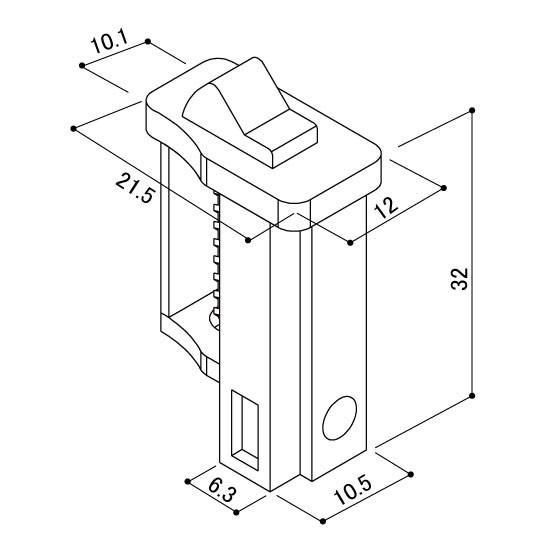 送料込み Ykk 浴室 浴室折戸 錠 ラッチ 上部ラッチ ねじ付 Hhk 1個 Hhk Homematerial 通販 Yahoo ショッピング
