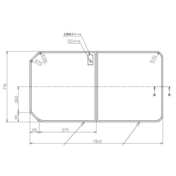 お風呂のふた TOTO 風呂ふた 組み合わせ式 組みふた 外寸：1340×710mm PCF1451 #N11 トト