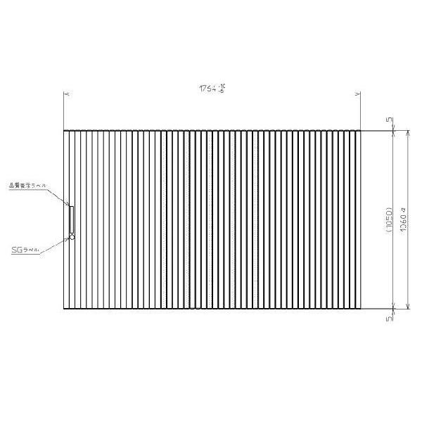 お風呂のふた TOTO 風呂ふた スーパーエクセレントバス用 軽量シャッター式 巻きふた 外寸：1764×1060mm PCS1800#N11 （後継品番 PCS1800N#NW1)