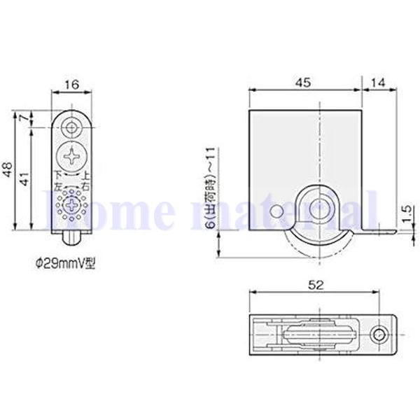 [未使用保管品] 戸車14セット 鋼製建具・木製建具 DIY バラ売り対応可能 artkenchikutategu_sr3y4-2