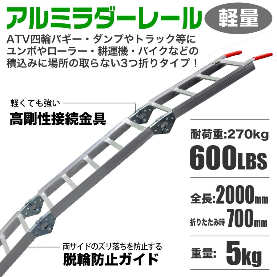 アルミラダー ラダーレール 1本 耐荷重270kg 1本使用時 アルミラダー ラダーレール 1本 耐荷重270kg 1本使用時