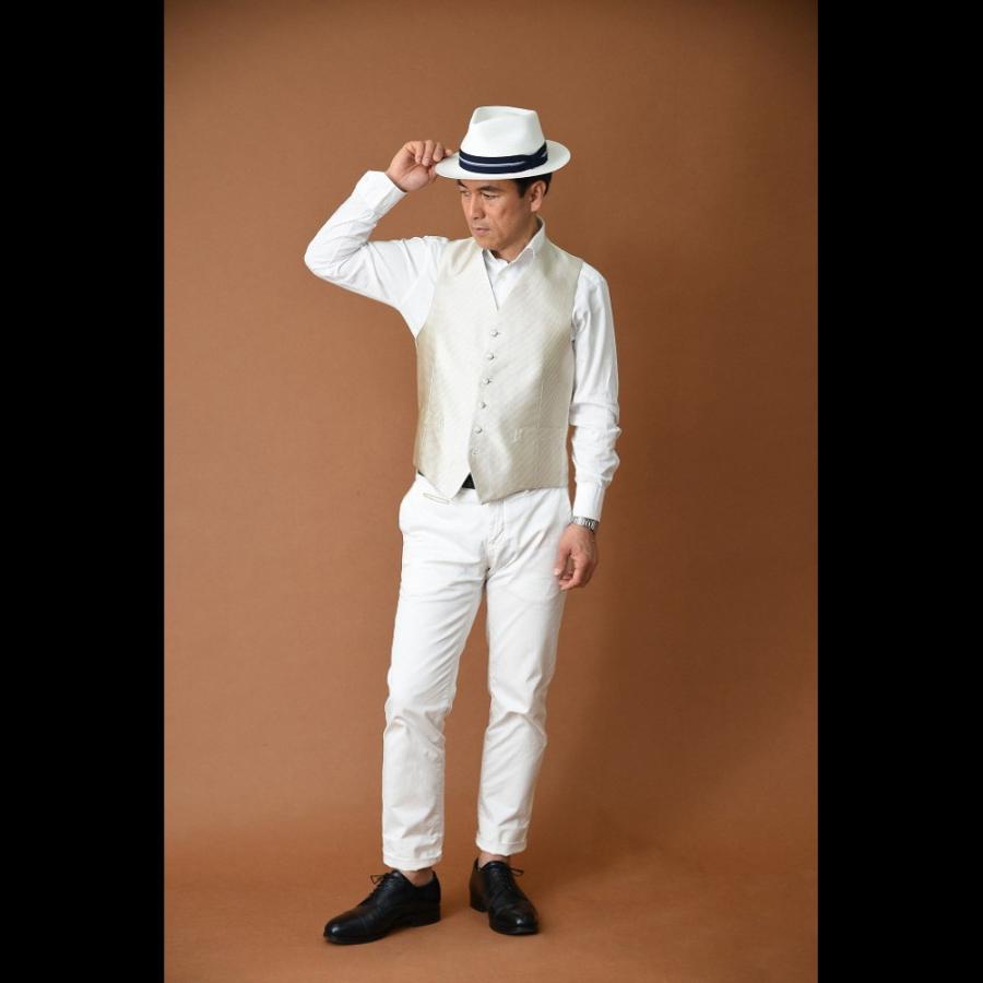 パナマ帽 麦わら帽子 中折れハット 白 紳士帽 メンズハット オメロオルテガ テハドホワイト A046 メンズハット 帽子専門店 時谷堂 通販 Yahoo ショッピング