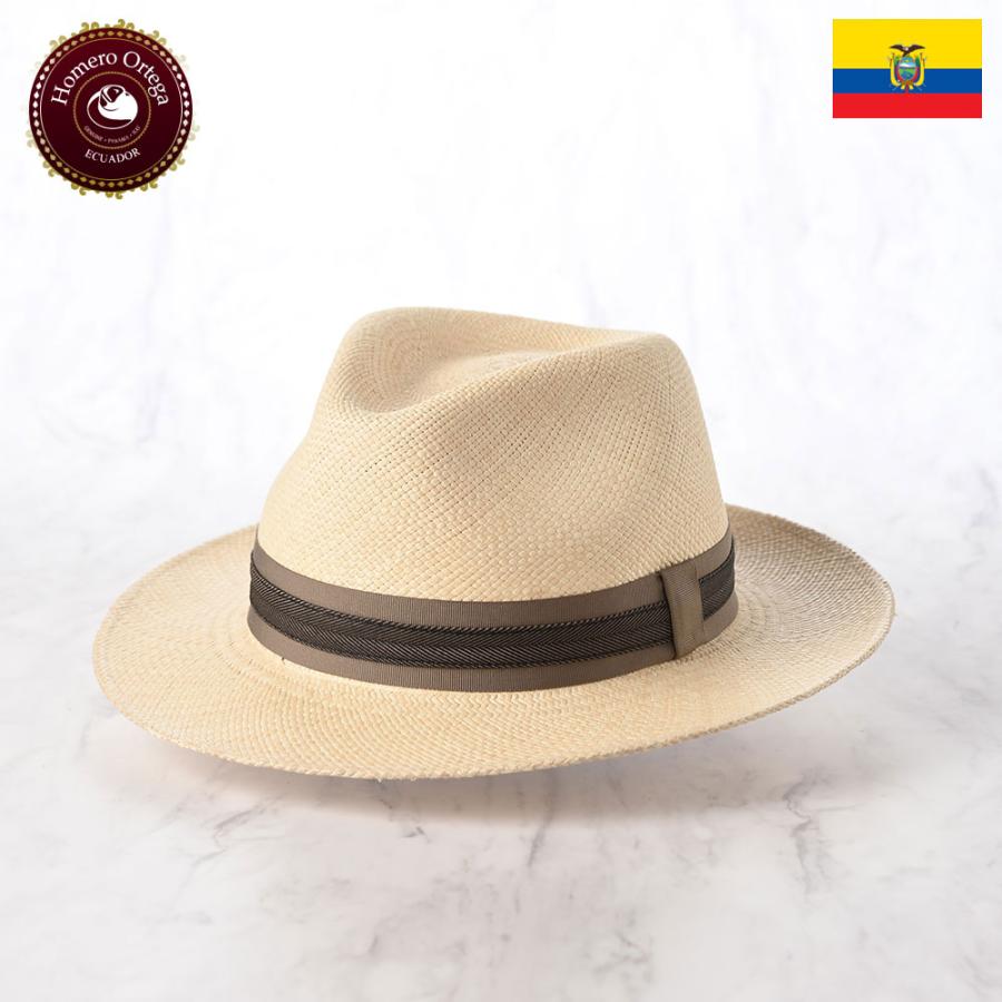 Homero Ortega（オメロ オルテガ） パナマ帽 メンズ 本パナマ 中折れ帽