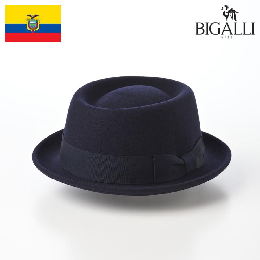 BIGALLI（ビガリ） ポークパイハット ウールフェルト メンズ