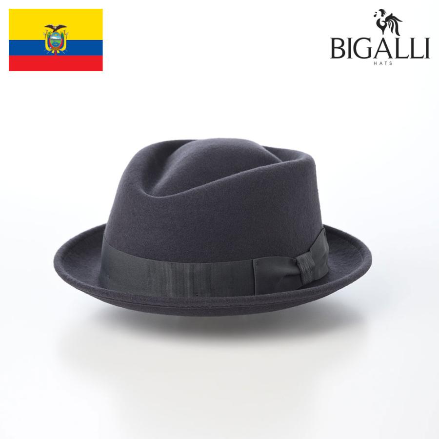 BIGALLI（ビガリ） 【クリスマスSALE】つば短 フェルトハット メンズ
