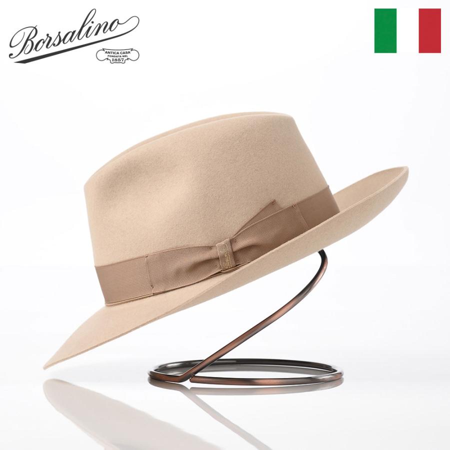 Borsalino 帽子 中折れハット フェルト帽 軽量 秋 冬 メンズ 中 Borsalino 帽子 中折れハット フェルト帽 軽量 秋 冬 メンズ 中
