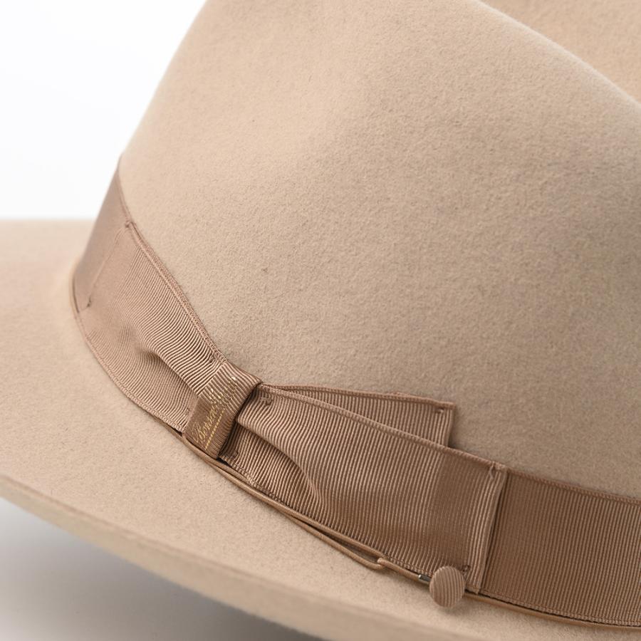 Borsalino 帽子 父の日 中折れハット フェルト帽 軽量 秋 冬 メンズ 中折れ帽 ブランド Q.S. Folar Rasato（Q.S. フォラール ラザート） 110757 ベージュ｜homeroortega｜05