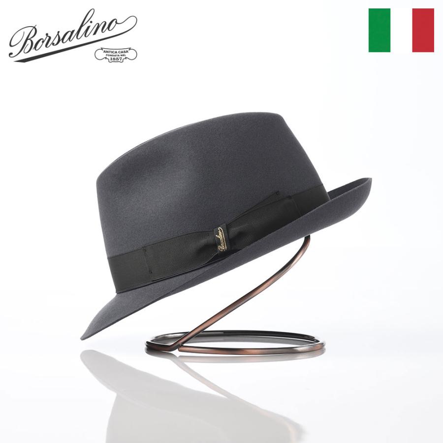 Borsalino（ボルサリーノ） 帽子 中折れハット フェルト帽 秋 冬