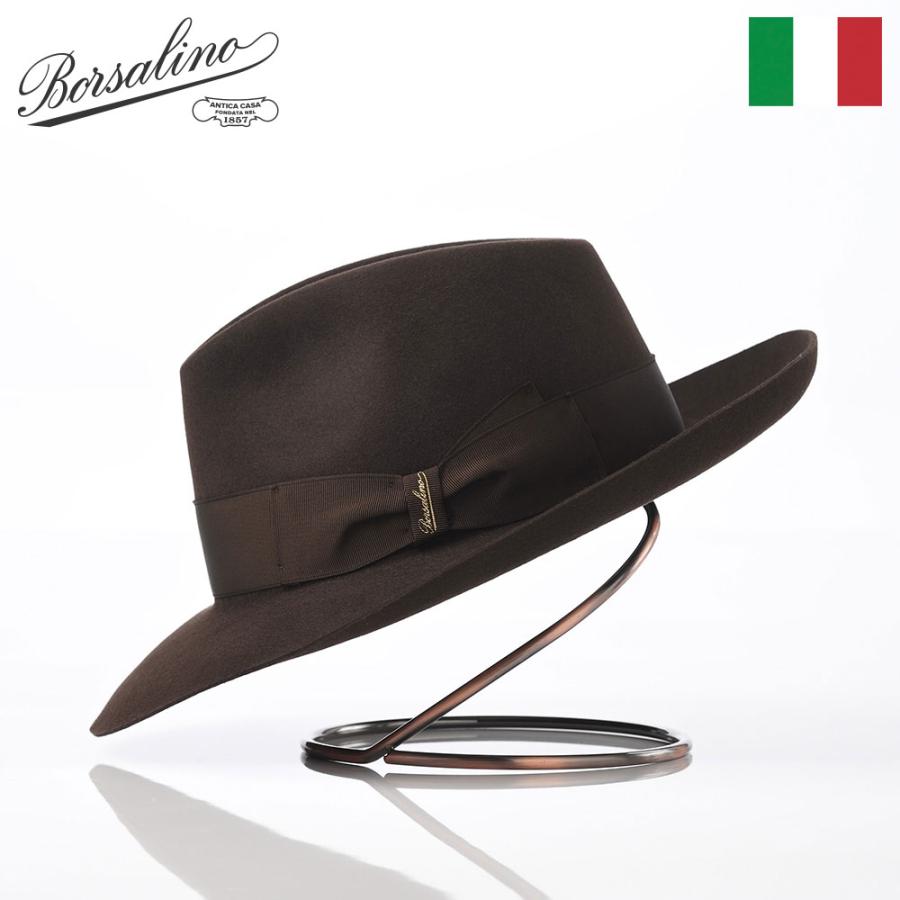 Borsalino（ボルサリーノ） 帽子 中折れハット フェルト帽 秋冬 メンズ