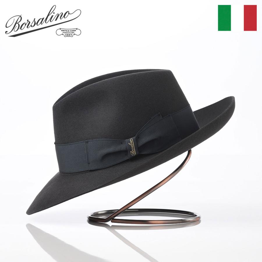 Borsalino（ボルサリーノ） 帽子 中折れハット フェルト帽 秋 冬