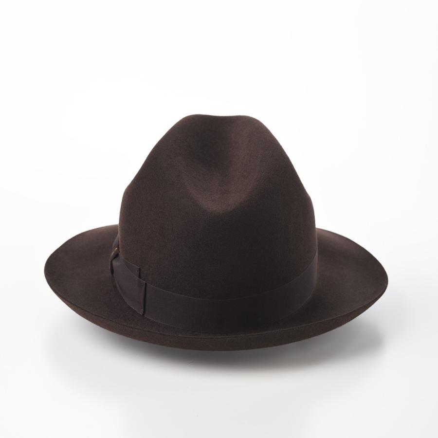 Borsalino 帽子 中折れハット フェルト帽 秋 冬 メンズ レディース ブランド Marengo rasato larga（マレンゴ ラザート ラーガ） 490022 ブラウン｜homeroortega｜04