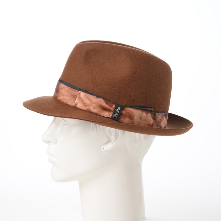 Borsalino ハット ダークブラウン 楽天市場】Borsalino ボルサリーノ 中折れハット フェルト帽 秋