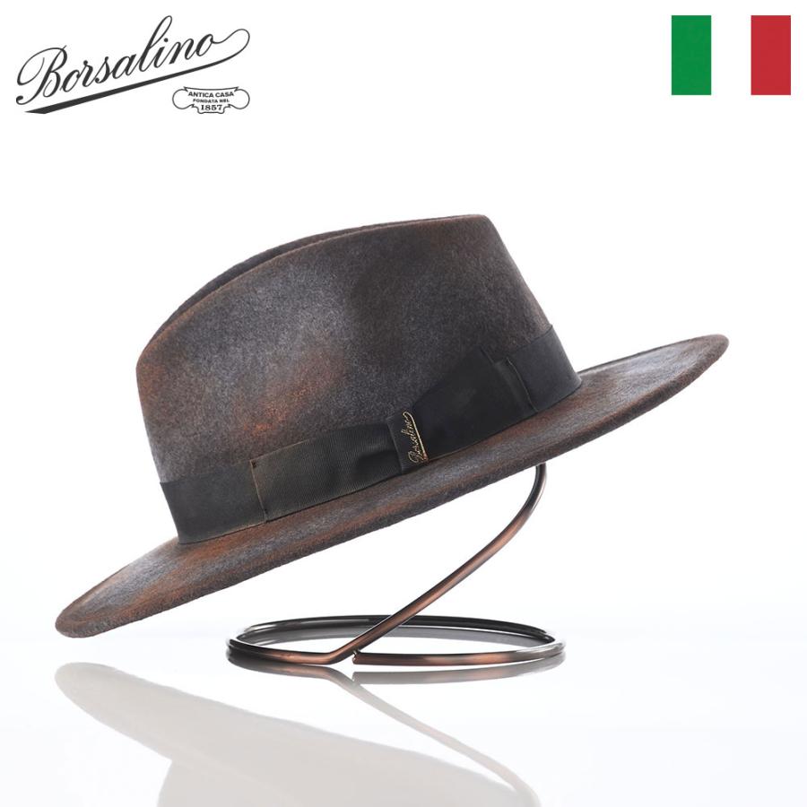 Borsalino（ボルサリーノ） 帽子 中折れハット フェルト帽 Harrison