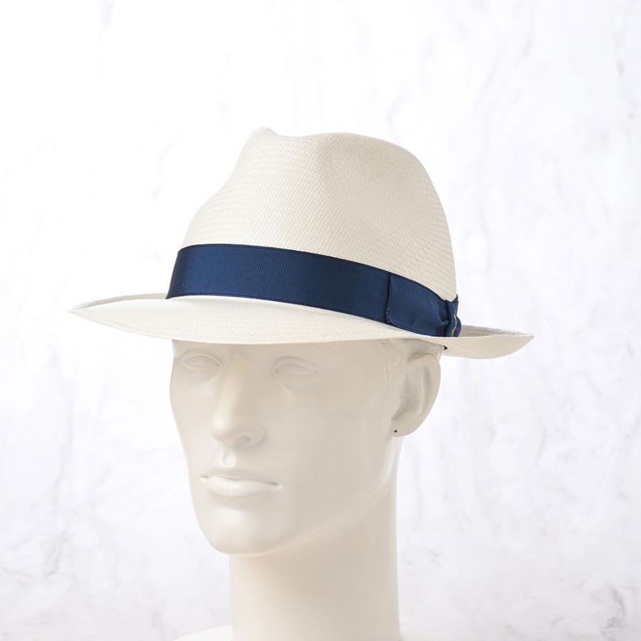 Borsalino ボルサリーノ パナマ帽 パナマハット 中折れハット 春 夏 メンズ 父の日 紳士帽 ブランド Panama Fine（パナマファイン） 140338 ブルーリボン｜homeroortega｜07