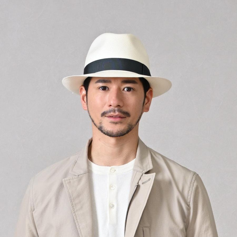 Borsalino ボルサリーノ パナマ帽 パナマハット 中折れハット 春 夏 メンズ ブランド Panama Fine(パナマファイン) 140338 ティールリボン 父の日ギフトの画像