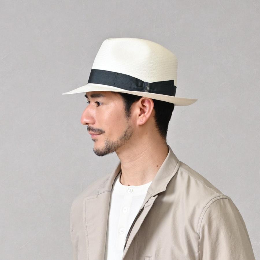 Borsalino ボルサリーノ パナマ帽 パナマハット 中折れハット 春 夏 メンズ ブランド Panama Fine(パナマファイン) 140338 ティールリボン 父の日ギフトの画像