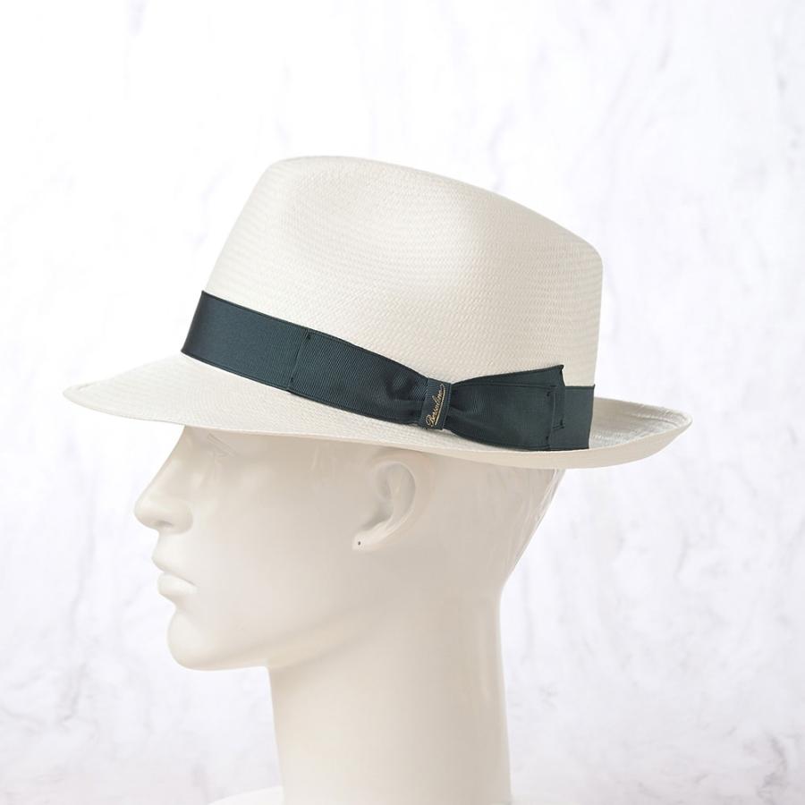 Borsalino ボルサリーノ パナマ帽 パナマハット 中折れハット 春 夏 メンズ ブランド Panama Fine(パナマファイン) 140338 ティールリボン 父の日ギフトの画像