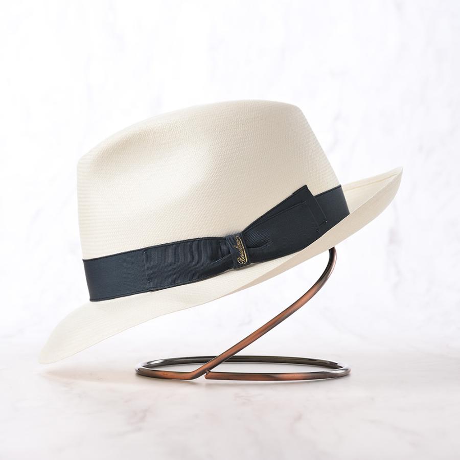 Borsalino ボルサリーノ パナマ帽 パナマハット 中折れハット 春夏 メンズ Panama Extra Fine 140339 ティールリボン 父の日ギフトの画像