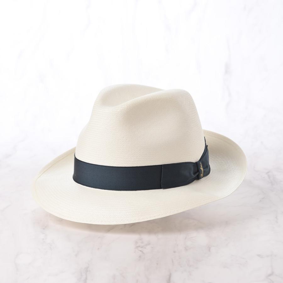 Borsalino ボルサリーノ パナマ帽 パナマハット 中折れハット 春夏 メンズ Panama Extra Fine 140339 ティールリボン 父の日ギフトの画像