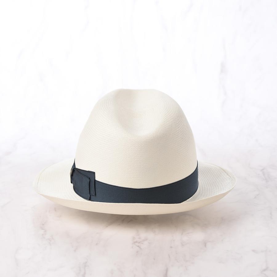 Borsalino ボルサリーノ パナマ帽 パナマハット 中折れハット 春夏 メンズ Panama Extra Fine 140339 ティールリボン 父の日ギフトの画像