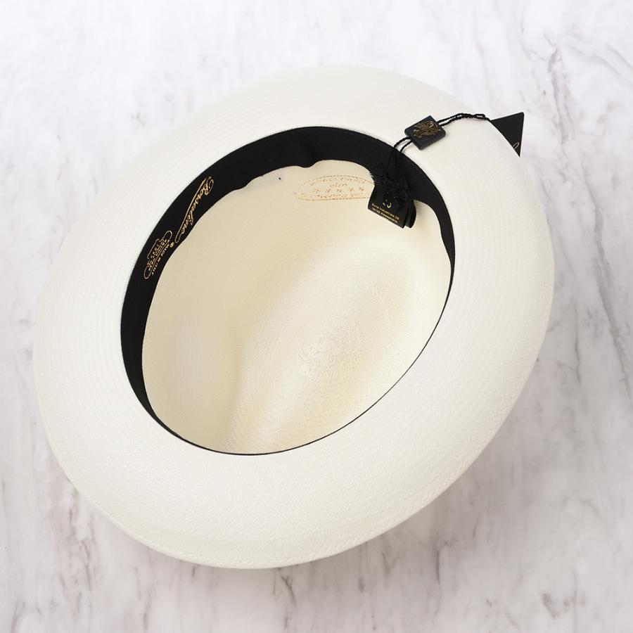 Borsalino ボルサリーノ パナマ帽 パナマハット 中折れハット 春夏 メンズ Panama Extra Fine 140339 ティールリボン 父の日ギフトの画像