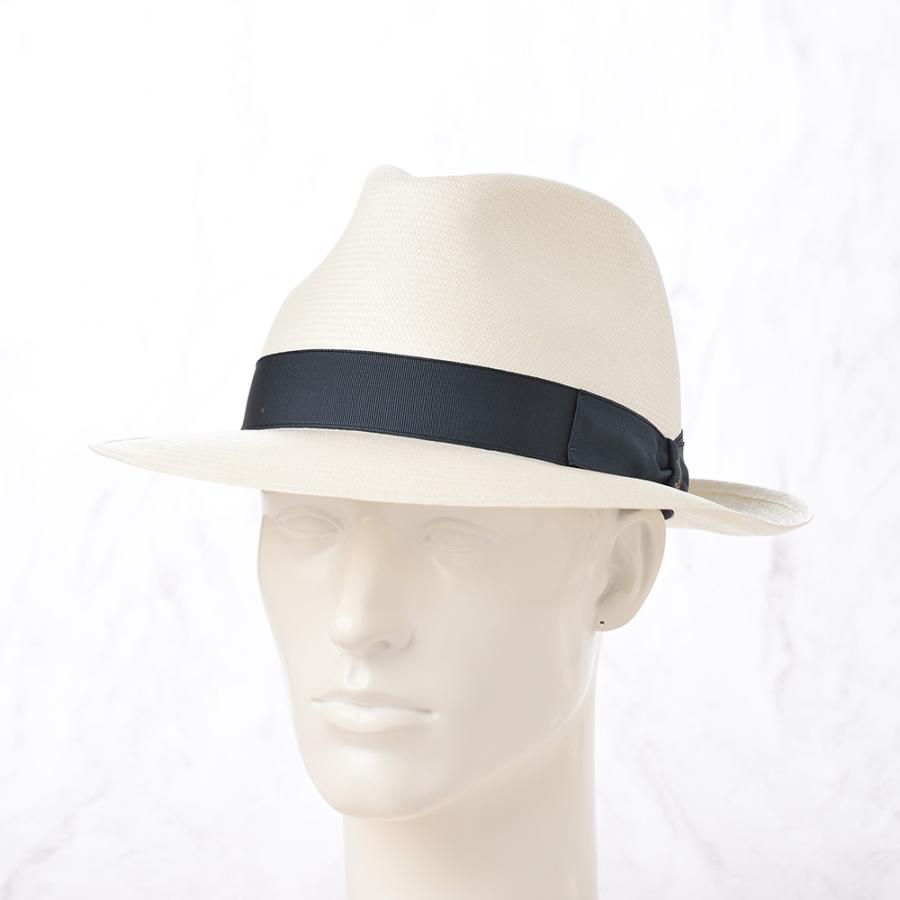 Borsalino ボルサリーノ パナマ帽 パナマハット 中折れハット 春夏 メンズ Panama Extra Fine 140339 ティールリボン 父の日ギフトの画像