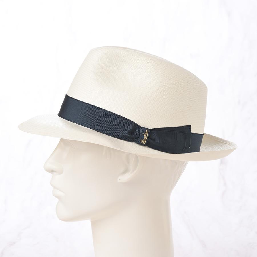 Borsalino ボルサリーノ パナマ帽 パナマハット 中折れハット 春夏 メンズ Panama Extra Fine 140339 ティールリボン 父の日ギフトの画像