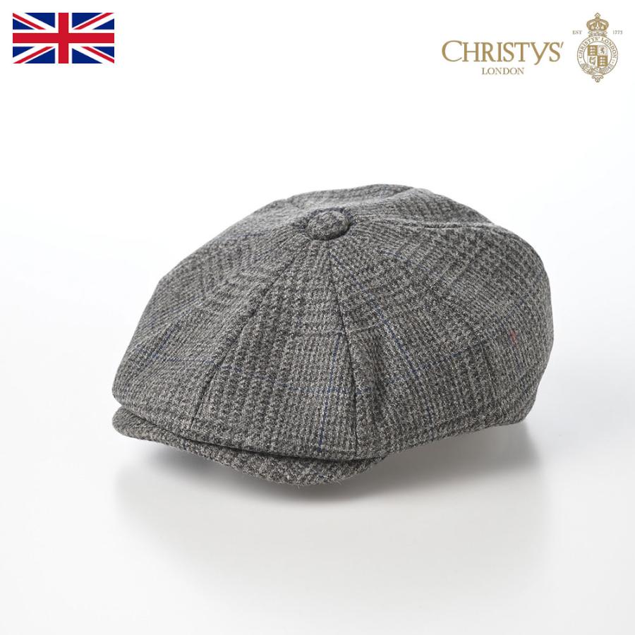 CHRISTYS' LONDON 帽子 秋 冬 ブランド BAKER BOY TWEED CAP(ベイカー