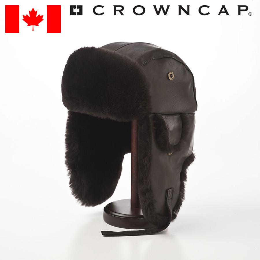 CROWN CAP CROWNCAP 飛行帽 レザーフライトキャップ 防寒帽 CROWN CAP CROWNCAP 飛行帽 レザーフライトキャップ 防寒帽