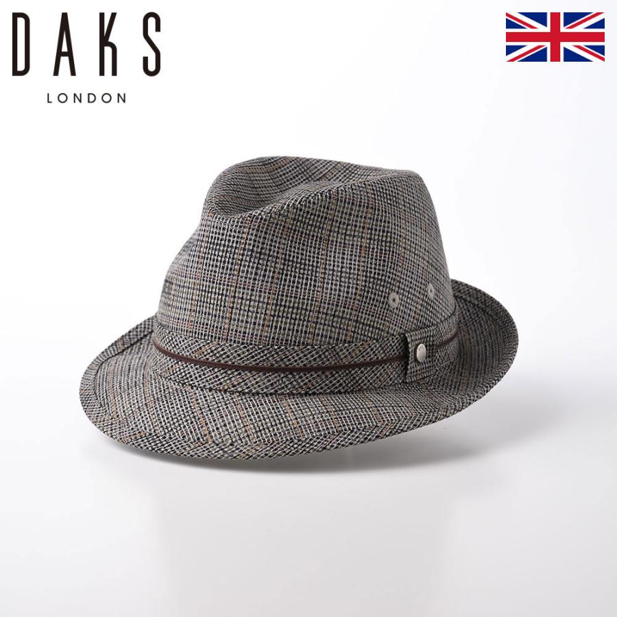 Daks 中折れハット 帽子 ソフトハット メンズ 春 夏 秋 冬 おしゃれ New Lescaut Overcheck