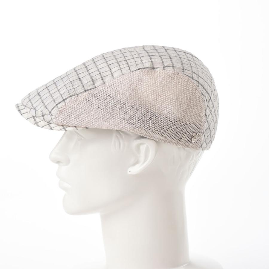 DAKS ハンチング帽 キャップ メンズ 父の日 レディース 大きいサイズ 帽子 CAP 春 夏 涼しい 軽量 日本製 Hunting Linen Check D1726 グレー