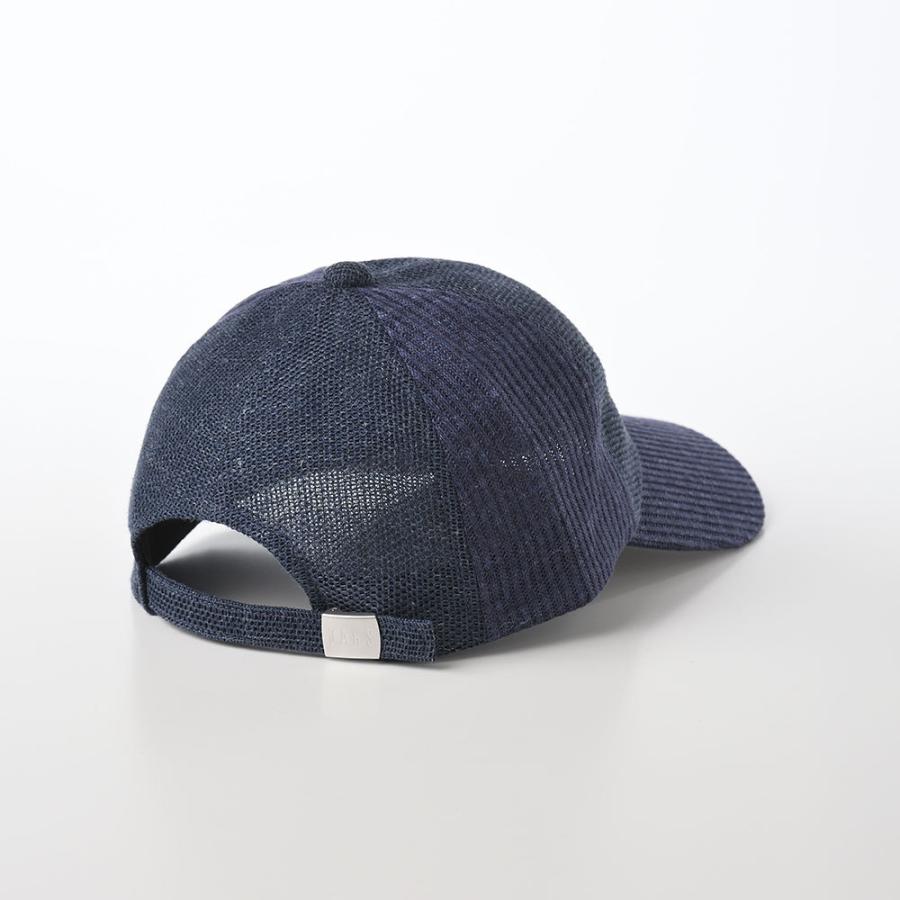 DAKS メッシュキャップ CAP メンズ レディース 春 夏 帽子 大きいサイズ 涼しい 軽量 Cap Rib Linen（キャップ リブリネン） D1727 ネイビー｜homeroortega｜03