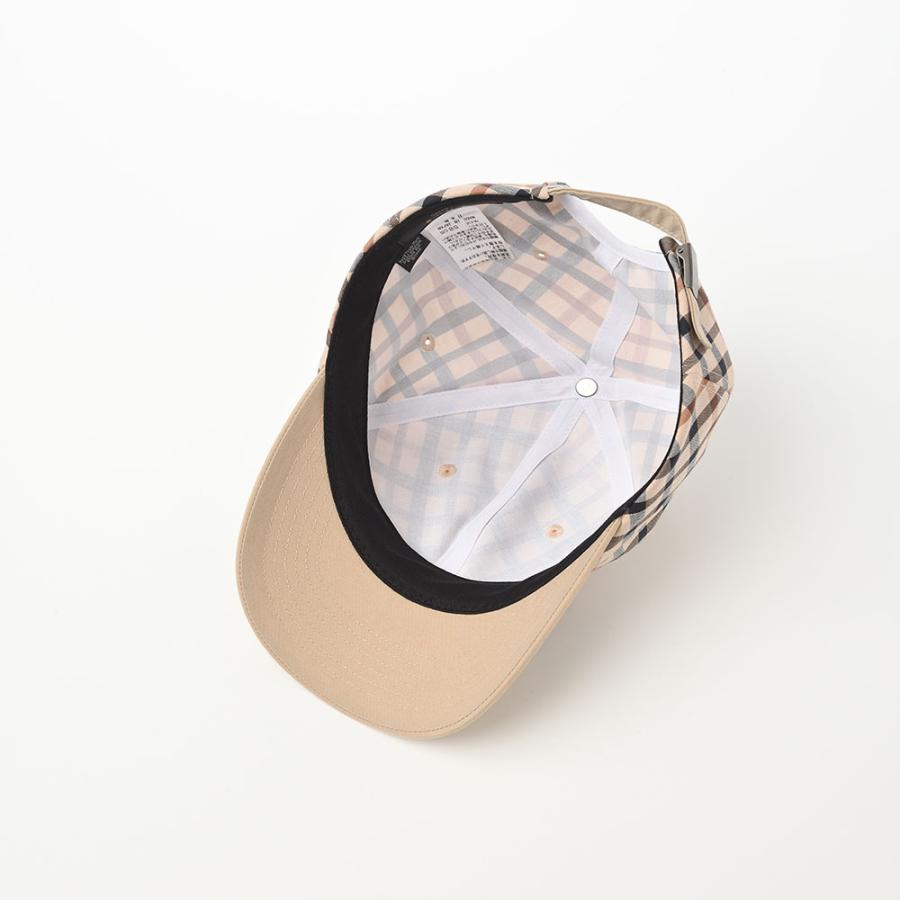 DAKS キャップ 帽子 父の日 CAP メンズ レディース 大きいサイズ Cap Cotton Tartan（キャップ コットン タータン） D3884 ベージュ｜homeroortega｜05