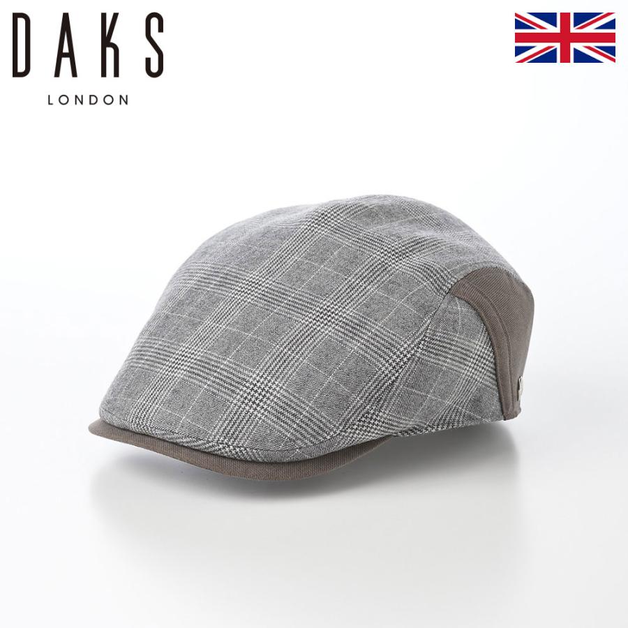 新品　DAKS ダックスゴルフ　ハンチング帽子　グレー　メンズ　紳士 DAKS（ダックス） [DAKSセール] ハンチング帽 秋 冬 帽子 キャップ