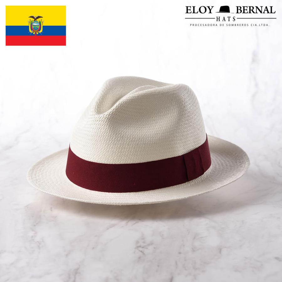 ELOY BERNAL エロイベルナール　パナマハット　中折れハット　メンズ ELOY BERNAL（エロイ ベルナール） パナマ帽子 メンズ 中折れハット 春