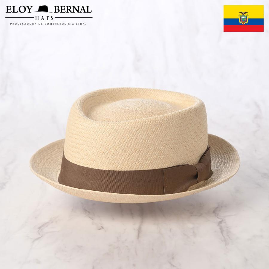 ELOY BERNAL（エロイ ベルナール） パナマ帽 ポークパイハット 帽子