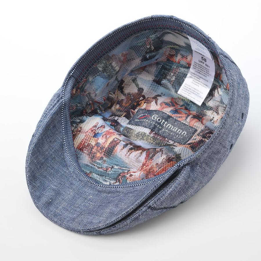 [父の日セール]Gottmann ハンチング帽 帽子 父の日 メンズ キャップ CAP 春 夏 大きいサイズ ブランド Seattle Linen（シアトル リネン） G2827535 ネイビー｜homeroortega｜05