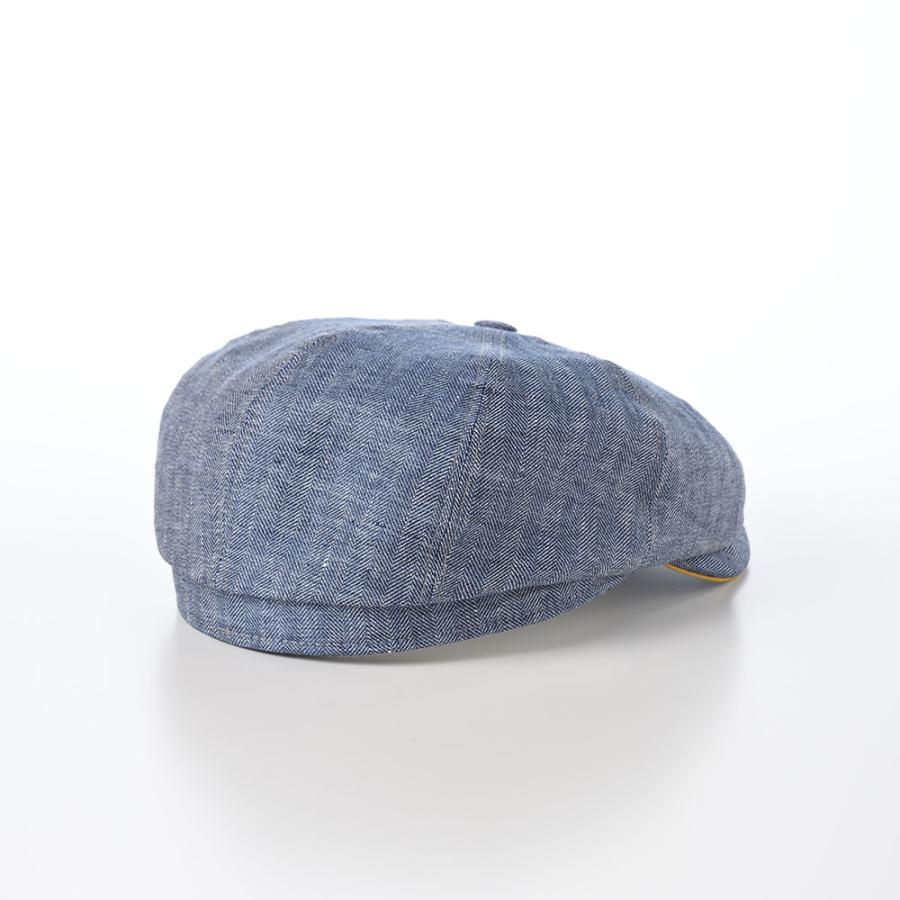 Gottmann 帽子 父の日 キャスケット帽 メンズ レディース キャップ CAP 春 夏 大きいサイズ UV対策 Kingston Linen（キングストン リネン） G2333535 ブルー｜homeroortega｜03