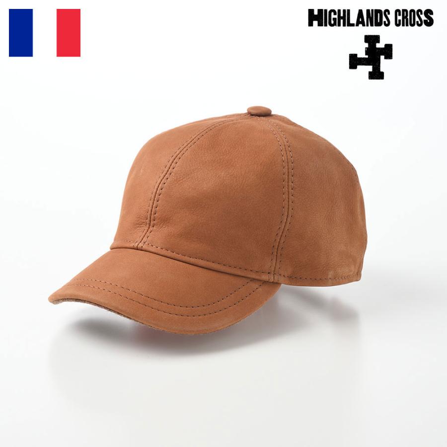 送料無料 本革 冬 秋 帽子 レディース メンズ Cap レザーキャップ Cross Highlands 野球帽 お洒落 カジュアル ブランド フランス ハイランドクロス Morrison コニャック レザー 006 モリソン Leather 帽子 Www Radio10 Sr