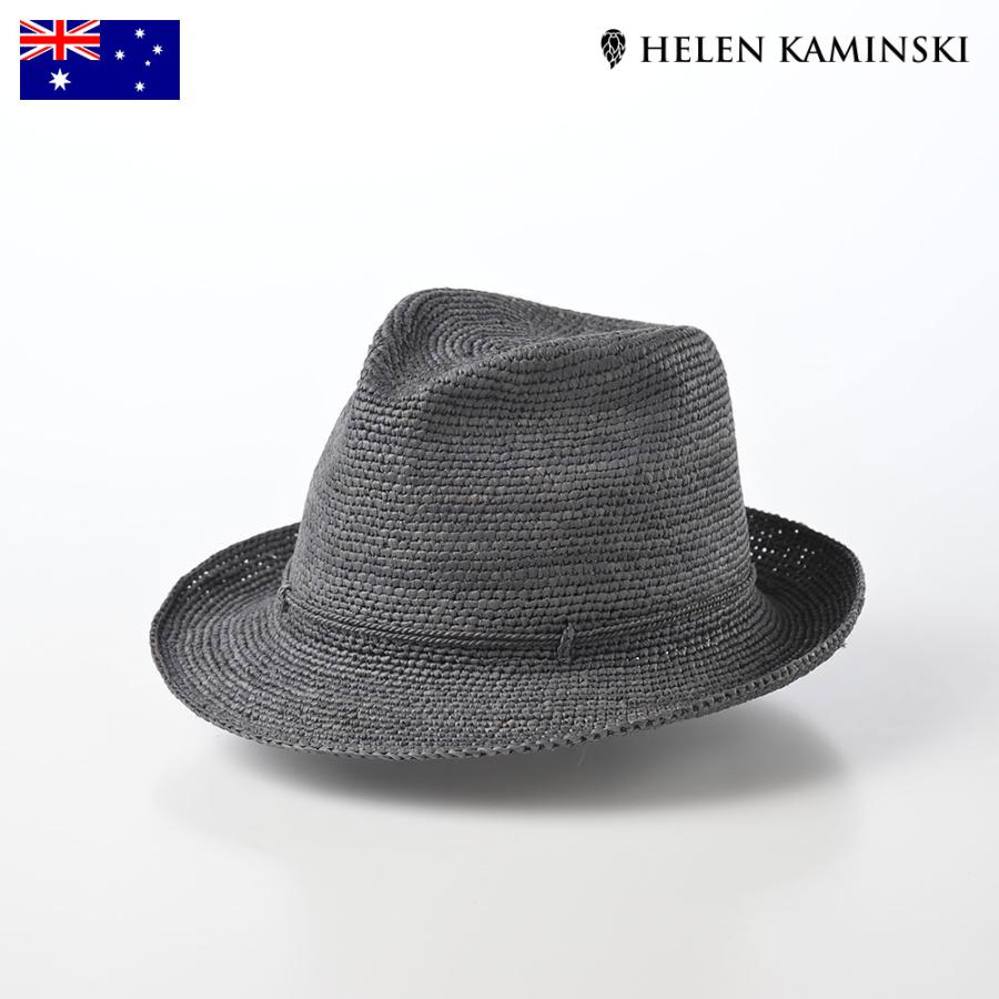 HELEN KAMINSKI ラフィア中折れハット☆ HELEN KAMINSKI 中折れハット ラフィアハット 麦わら帽 ストローハット