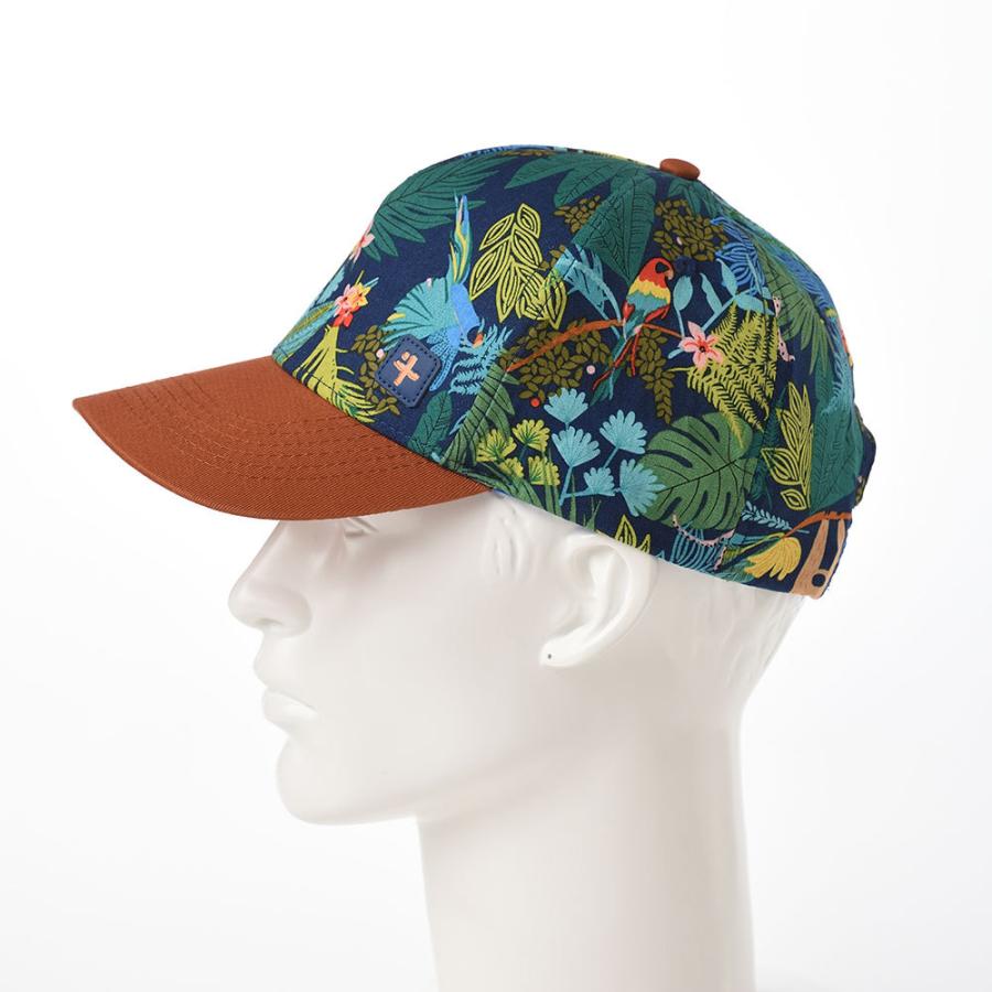 ISLANDS CROSS 帽子 父の日 キャップ CAP メンズ レディース 大きいサイズ 春 夏 ボタニカル柄 リゾート Monire Cap（モニレ キャップ）ネイビー｜homeroortega｜07