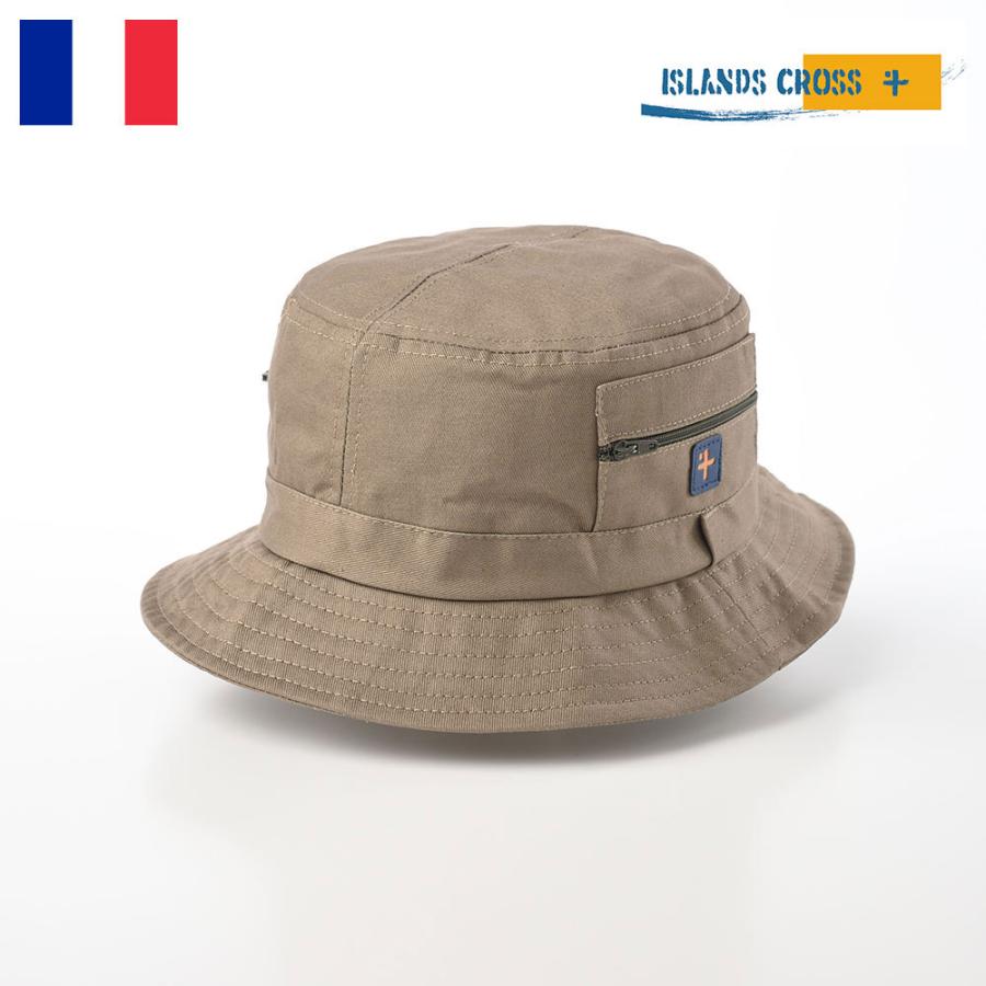 ISLANDS CROSS バケットハット 帽子 父の日 メンズ レディース 大きいサイズ 春 夏 シンプル Nui Bucket Hat（ヌイ バケットハット）カーキ｜homeroortega