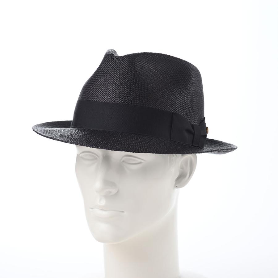 KNOX パナマ帽 メンズ レディース 春 夏 帽子 父の日 大きいサイズ シンプル カジュアル フォーマル トリルビー Panama Hat（パナマハット） KMC ブラック｜homeroortega｜07